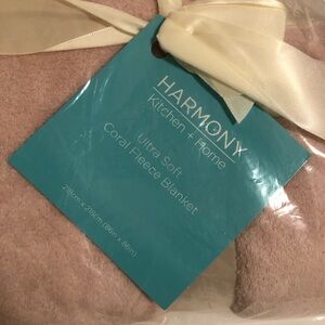 Harmony Ultra Soft Coral Fleece Blanket